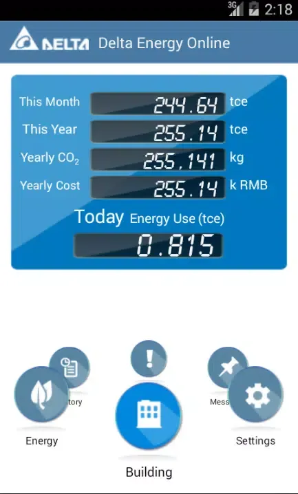 ภาพหน้าจอของ Delta Energy Online