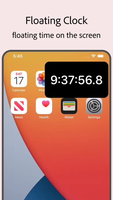 Top Clock - Floating Clock スクリーンショット