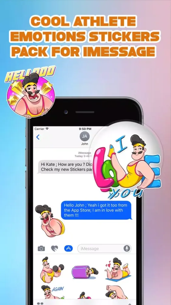 Athlete Man Stickers Screenshots