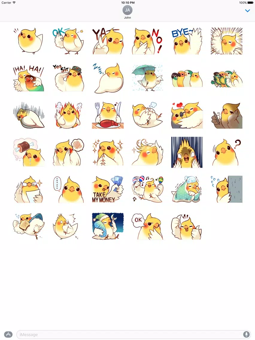 Screenshot di Coco Bird Emoji Stickers - for iMessage iPad 