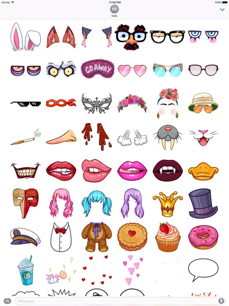 Face Masks 2 Emoji Stickers - for iMessage iPad  स्क्रीनशॉट
