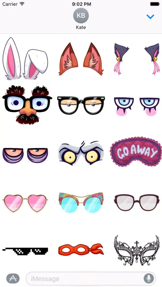 Face Masks 2 Emoji Stickers - for iMessage स्क्रीनशॉट
