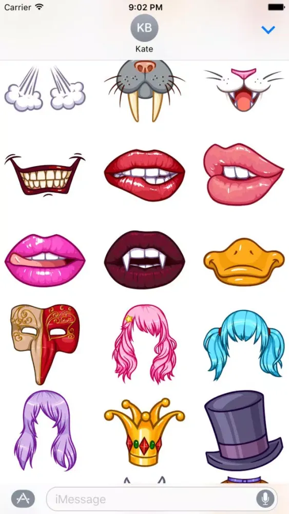 Face Masks 2 Emoji Stickers - for iMessage स्क्रीनशॉट