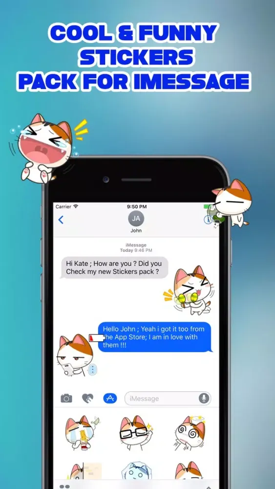 Cute Japanese Cat Stickers应用截图
