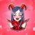 Devil Girl Halloween Stickers