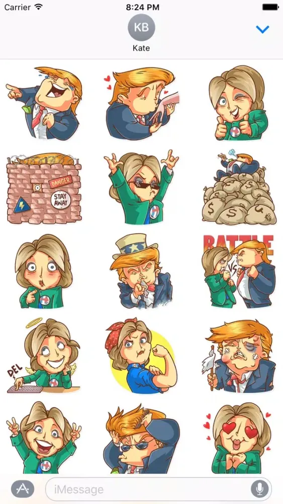 Election Day Emoji Stickers - for iMessage स्क्रीनशॉट