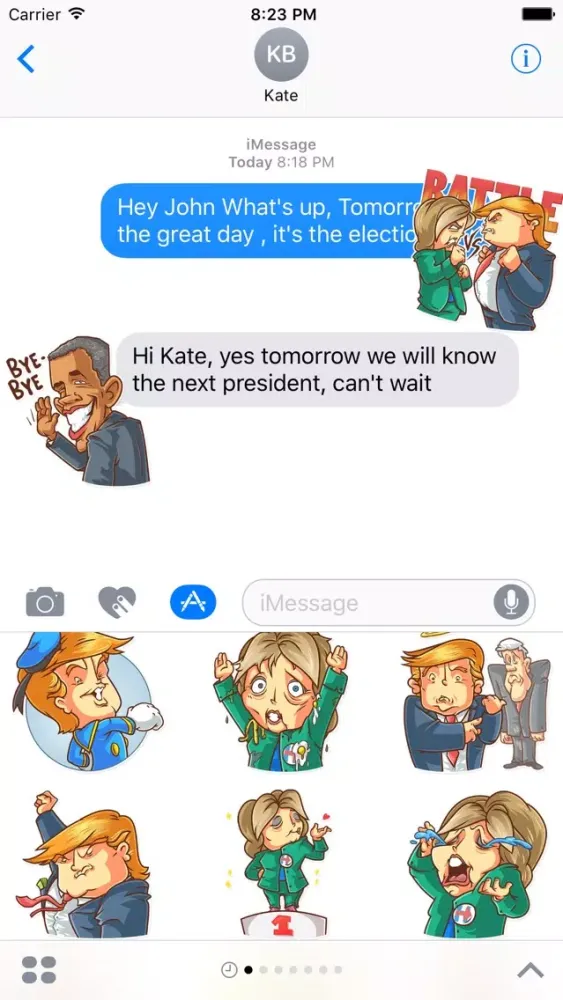 Election Day Emoji Stickers - for iMessage स्क्रीनशॉट