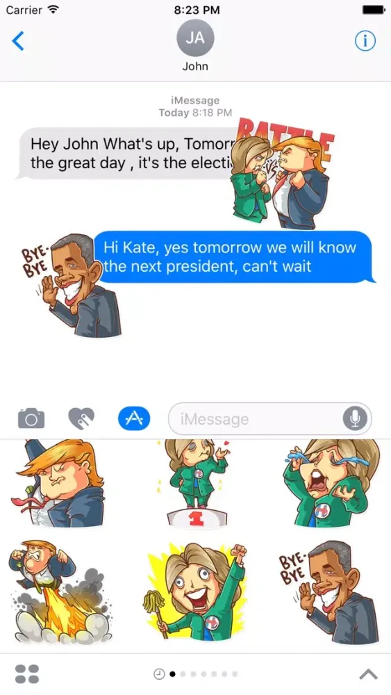 Election Day Emoji Stickers - for iMessage स्क्रीनशॉट