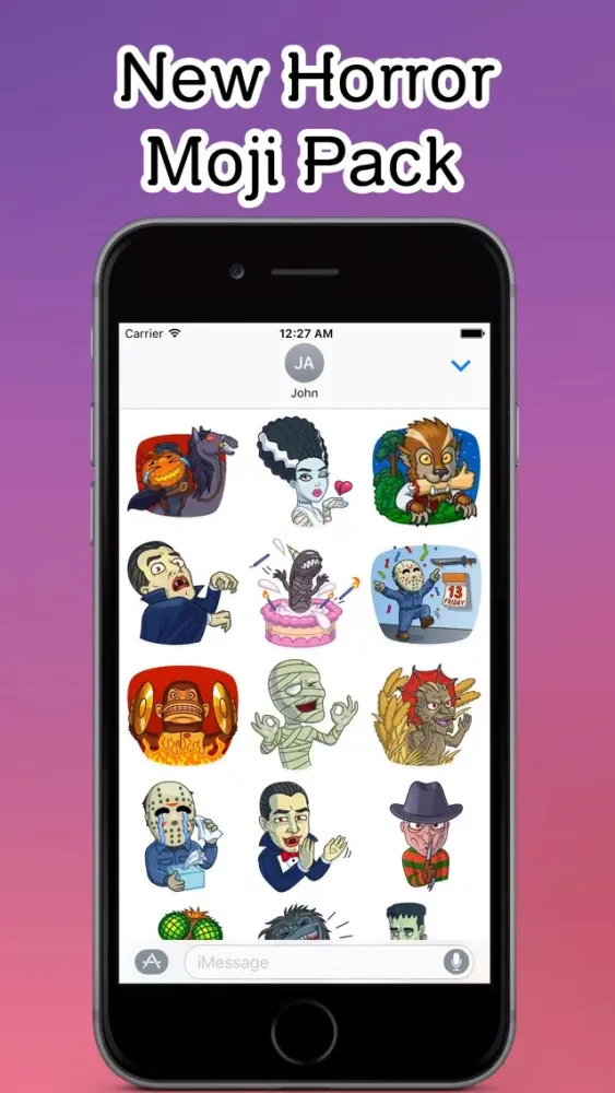 Ảnh chụp màn hình của Halloween Horror Emoji Stickers - for iMessage