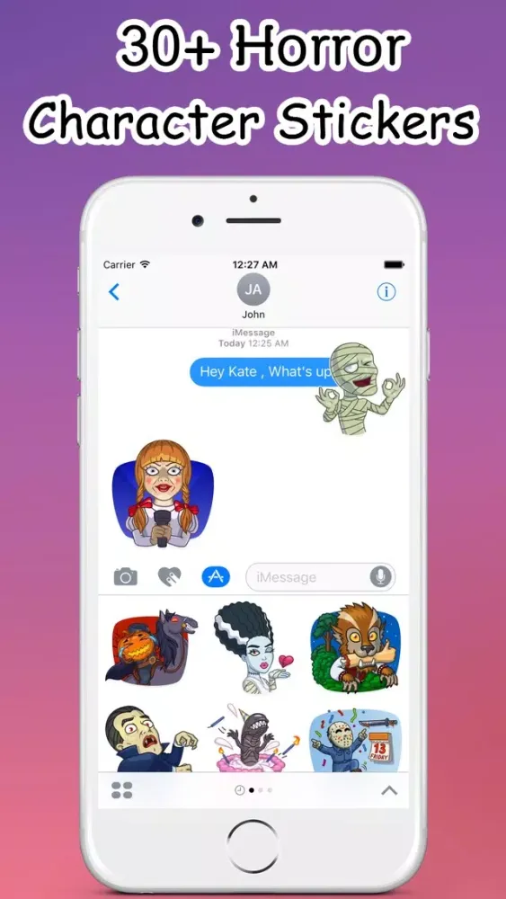 Ảnh chụp màn hình của Halloween Horror Emoji Stickers - for iMessage