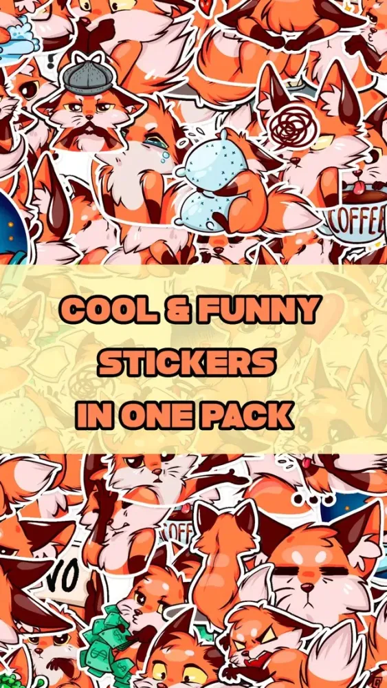 Scoot The Fox Emoji Stickers Screenshots