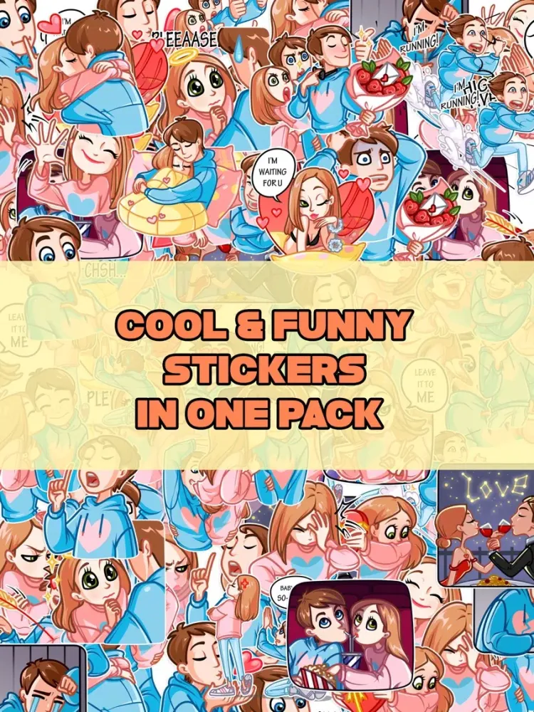 Zrzuty ekranu The Cute Couple Stickers iPad 