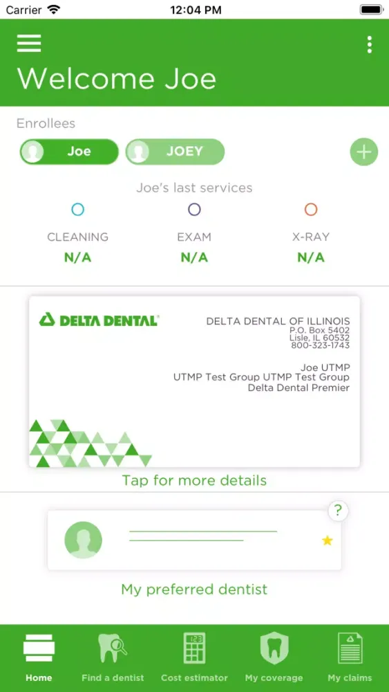 Capturas de pantalla de Delta Dental Mobile