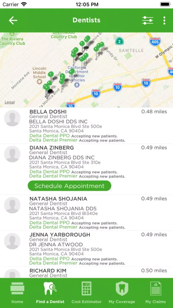 Capturas de pantalla de Delta Dental Mobile
