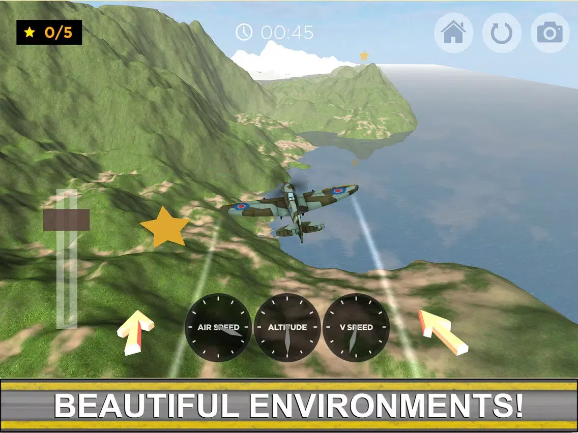 Plane Flight Simulator Realistic 3D Sim iPad  Screenshots