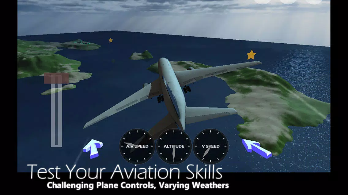 Captures d'écran de Plane Simulator Classic 2015 - Pilot real jet aircraft SIM fly-ing, racing, parking flight simulation game