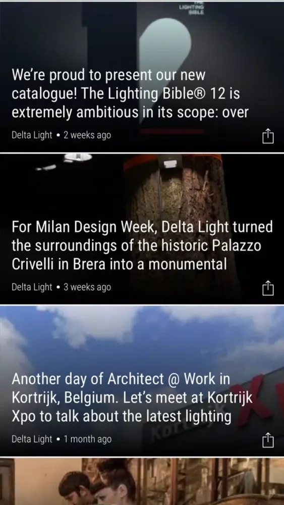 Capturas de tela do Delta Light