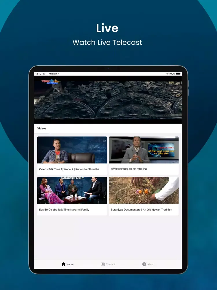 Nepa Channel iPad  Ekran Görüntüleri