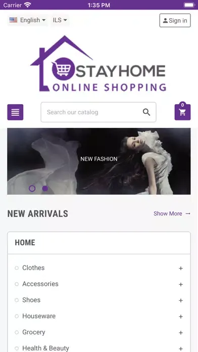 Tangkapan skrin StayHomeOnlineShopping