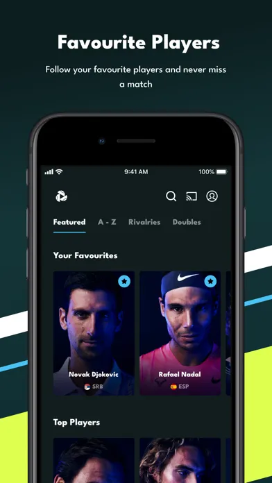 Tangkapan layar Tennis TV - Live Streaming