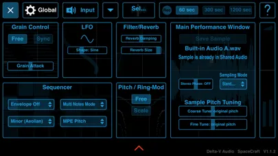 Скриншоты SpaceCraft Granular Synth