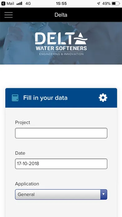 Capturas de tela do Delta Softeners App
