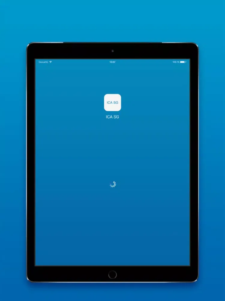 Ảnh chụp màn hình của ICA SG iPad 