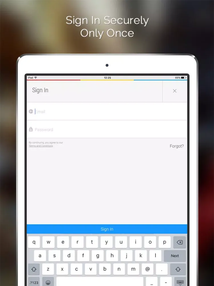 Ảnh chụp màn hình của SAYFR iPad 