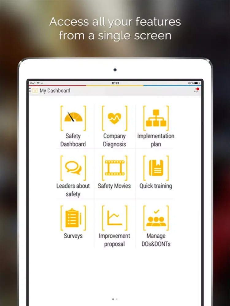 Ảnh chụp màn hình của SAYFR iPad 