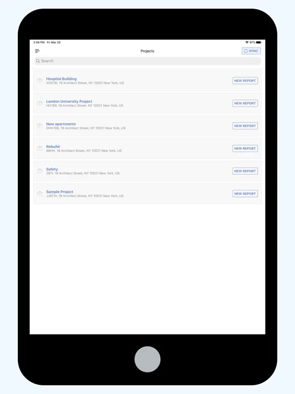 Deltek ArchiSnapper iPad 应用截图