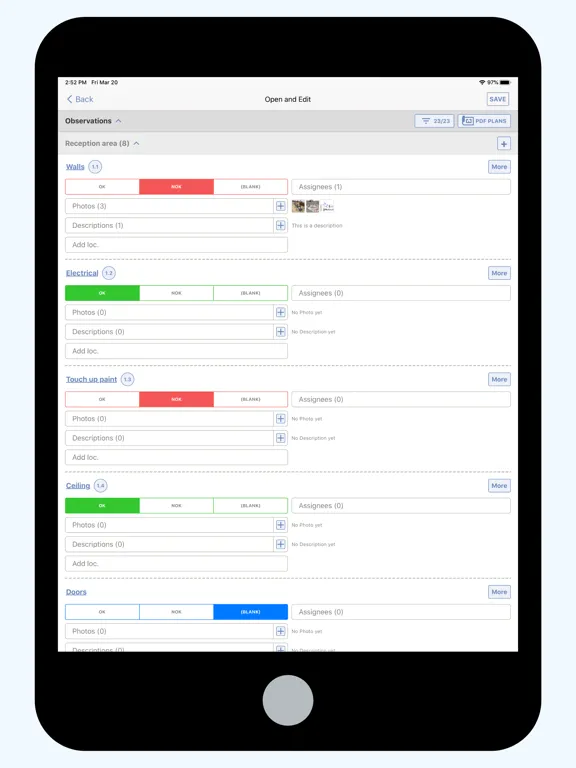 Deltek ArchiSnapper iPad 应用截图