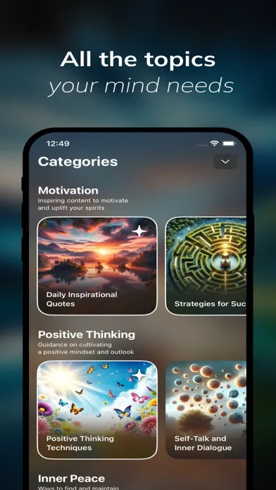 Zrzuty ekranu Positive Mind - Manifest