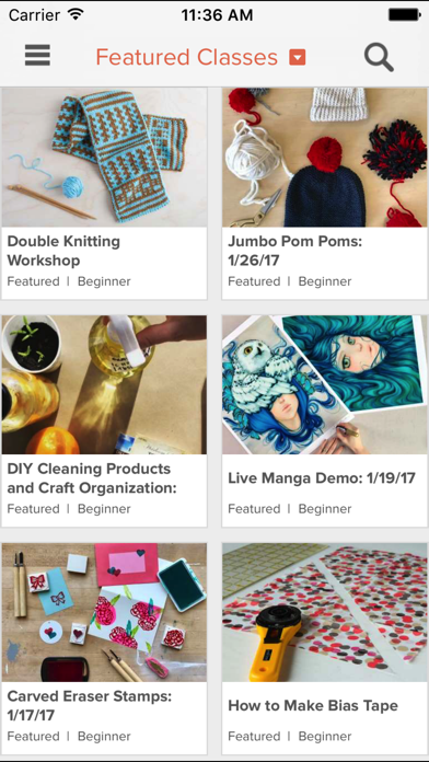 Ảnh chụp màn hình của Creativebug Art,Drawing,Sewing