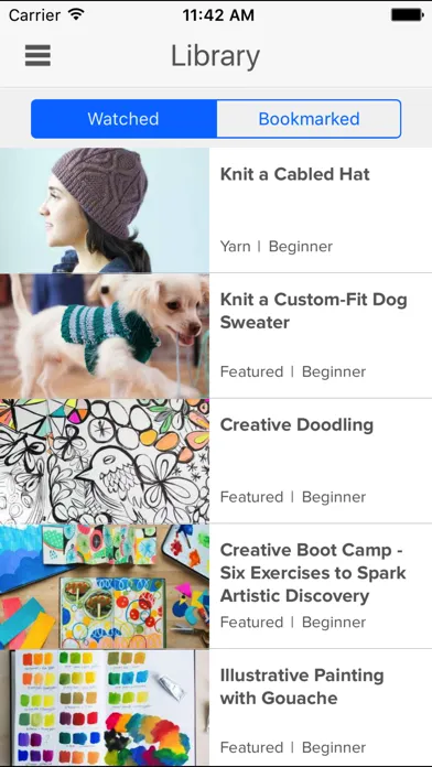 Capturas de tela do Creativebug Art,Drawing,Sewing