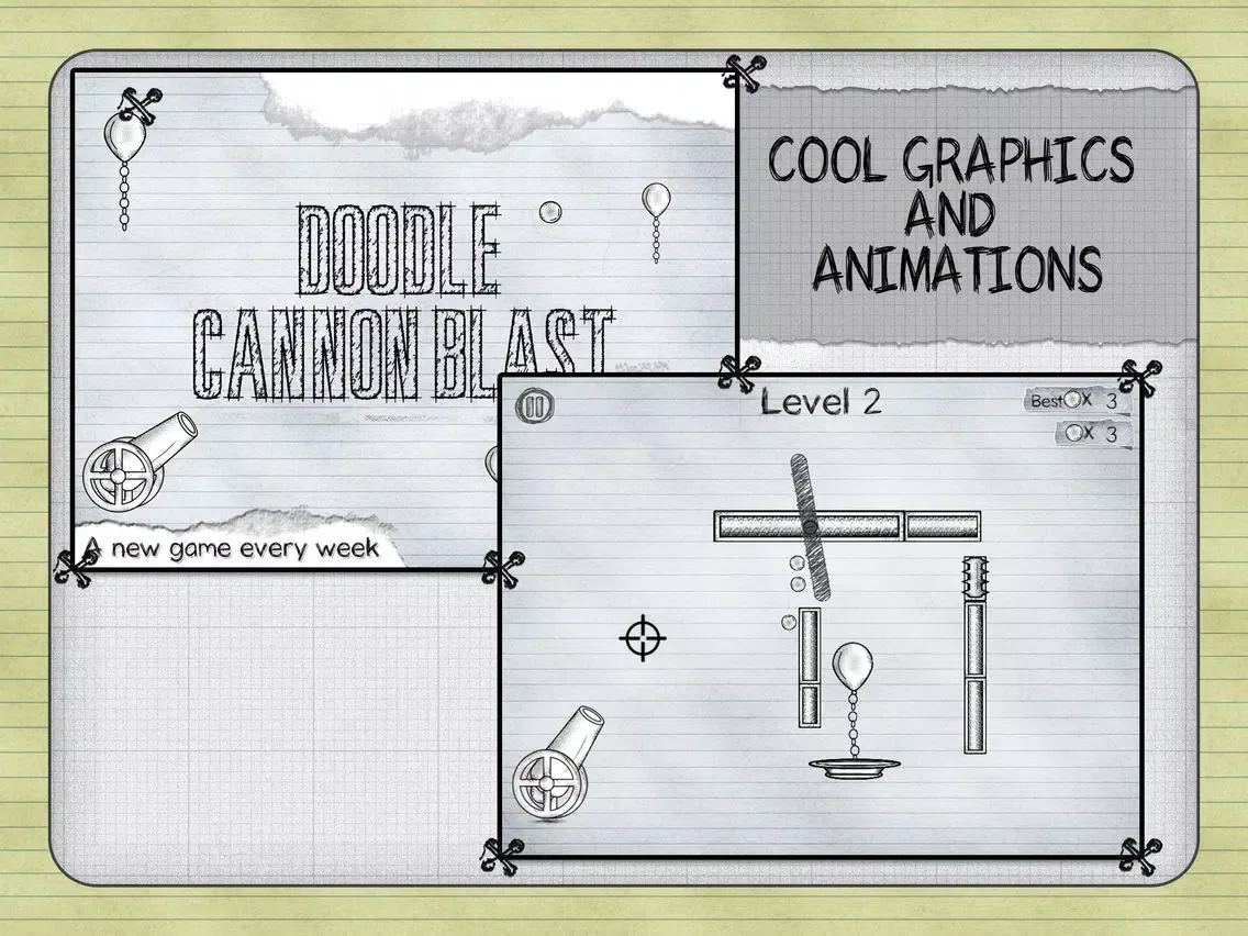 Doodle Cannon Blast iPad 应用截图