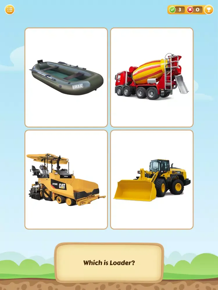 Tangkapan layar Heavy Equipments iPad 