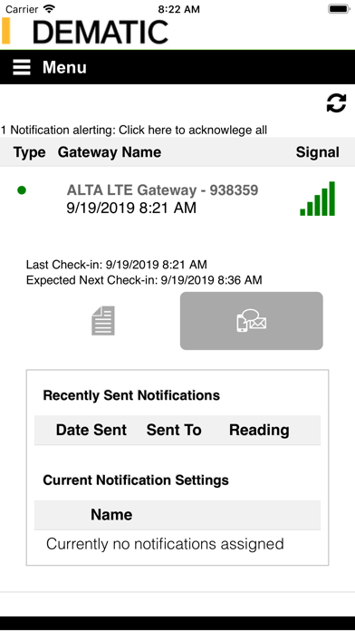 Dematic IoT Mobile Screenshots