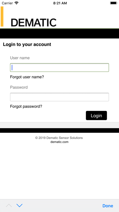 Dematic IoT Mobile Screenshots