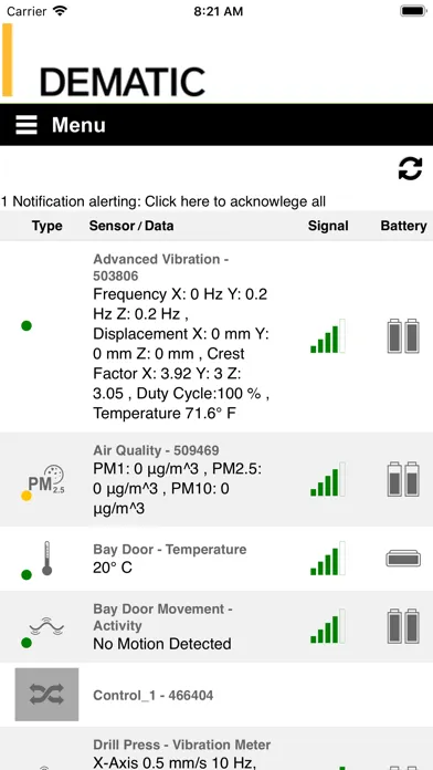 Dematic IoT Mobile स्क्रीनशॉट