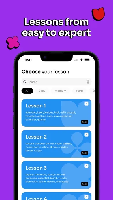 Capturas de tela do Improve Vocabulary: 504