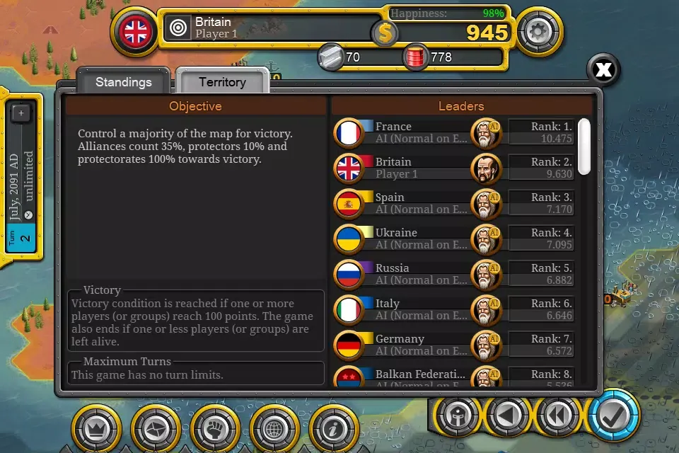 Demise of Nations Ekran Görüntüleri