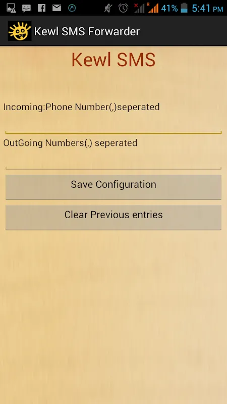 Kewl SMS Forwarder應用截圖