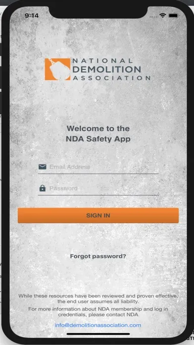 Скриншоты NDA Safety App