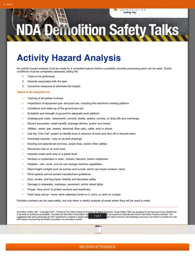 Zrzuty ekranu NDA Safety App iPad 