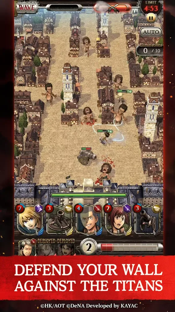 Attack on Titan TACTICS سکرین شاٹس