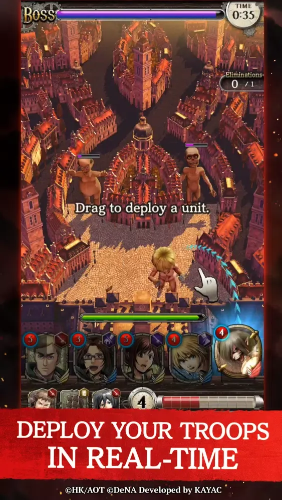 Attack on Titan TACTICS سکرین شاٹس
