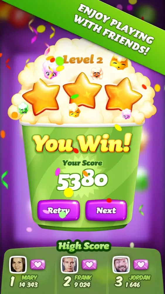Popcorn Party - Fun Logic Puzzle - Screenshots