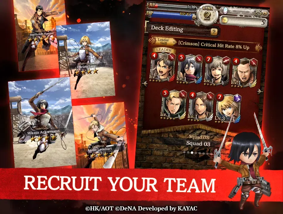 Attack on Titan TACTICS Screenshots