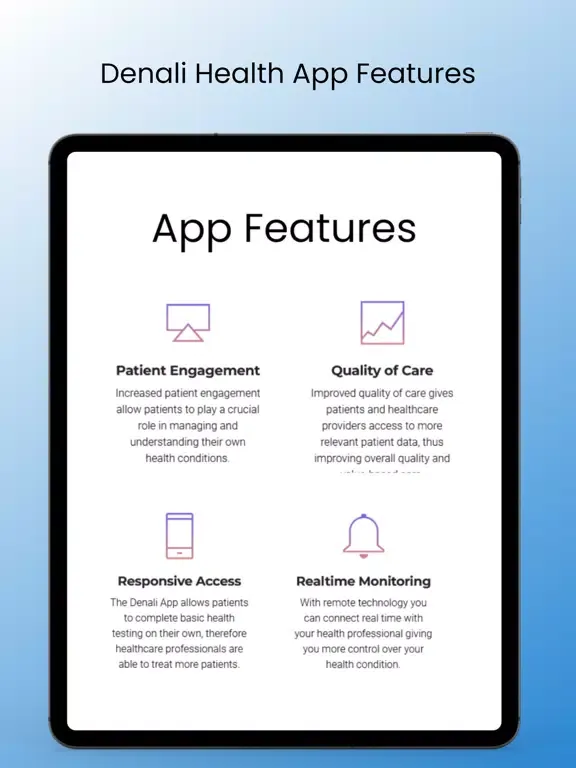 Denali Health iPad  Screenshots