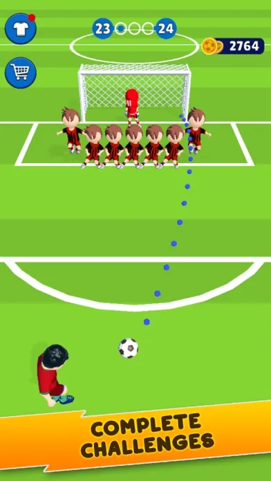 ภาพหน้าจอของ Shoot It : Soccer Kick